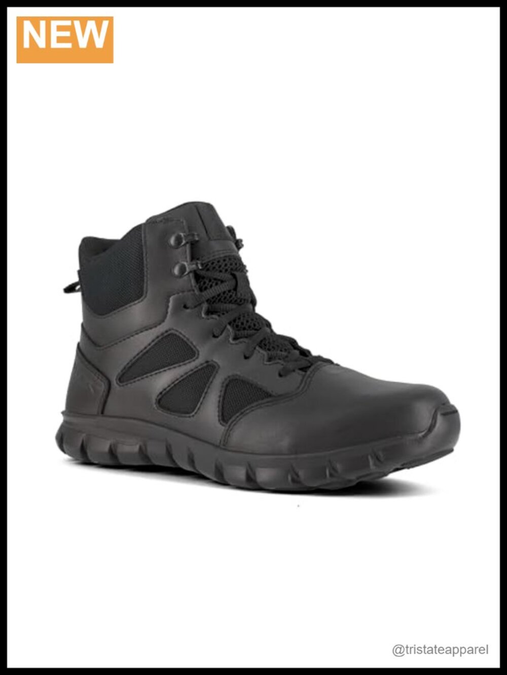 Reebok Women's Sublite Cushion Tactical 6" Boot Leather Textile Slip-Resistant